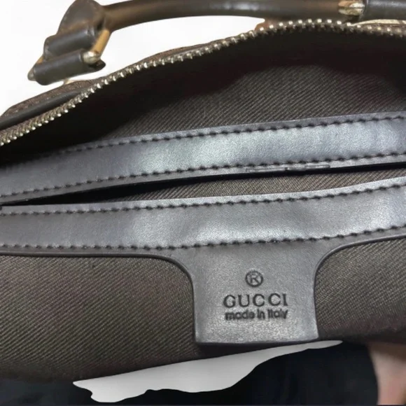 Gucci Beige and Brown Supreme Joy Boston Bag with Iconic Pattern - Picture 5 of 8